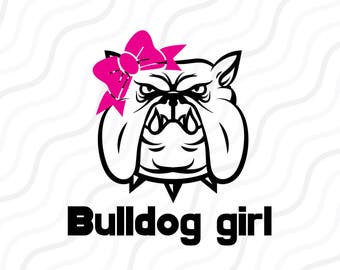 Bulldog Girl SVG, Bulldog SVG, Georgia Bulldogs SVG Cut table Design,svg,dxf,png Use With Silhouette Studio & Cricut_Instant Download