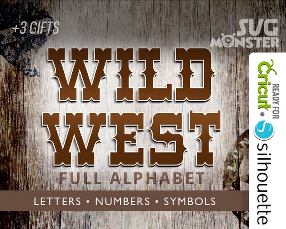 Download Western font WILD WEST FONT svg Wanted Alphabet svg western