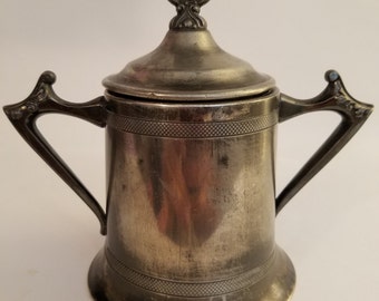 Sheffield Plate No 22 Sugar Container with Lid