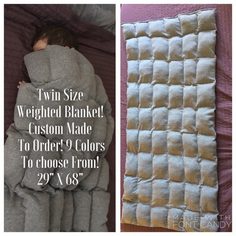 Twin Size Weighted Blanket Custom Made to Order 9 colors to