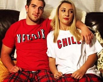 Netflix and Chill Themed T-Shirts