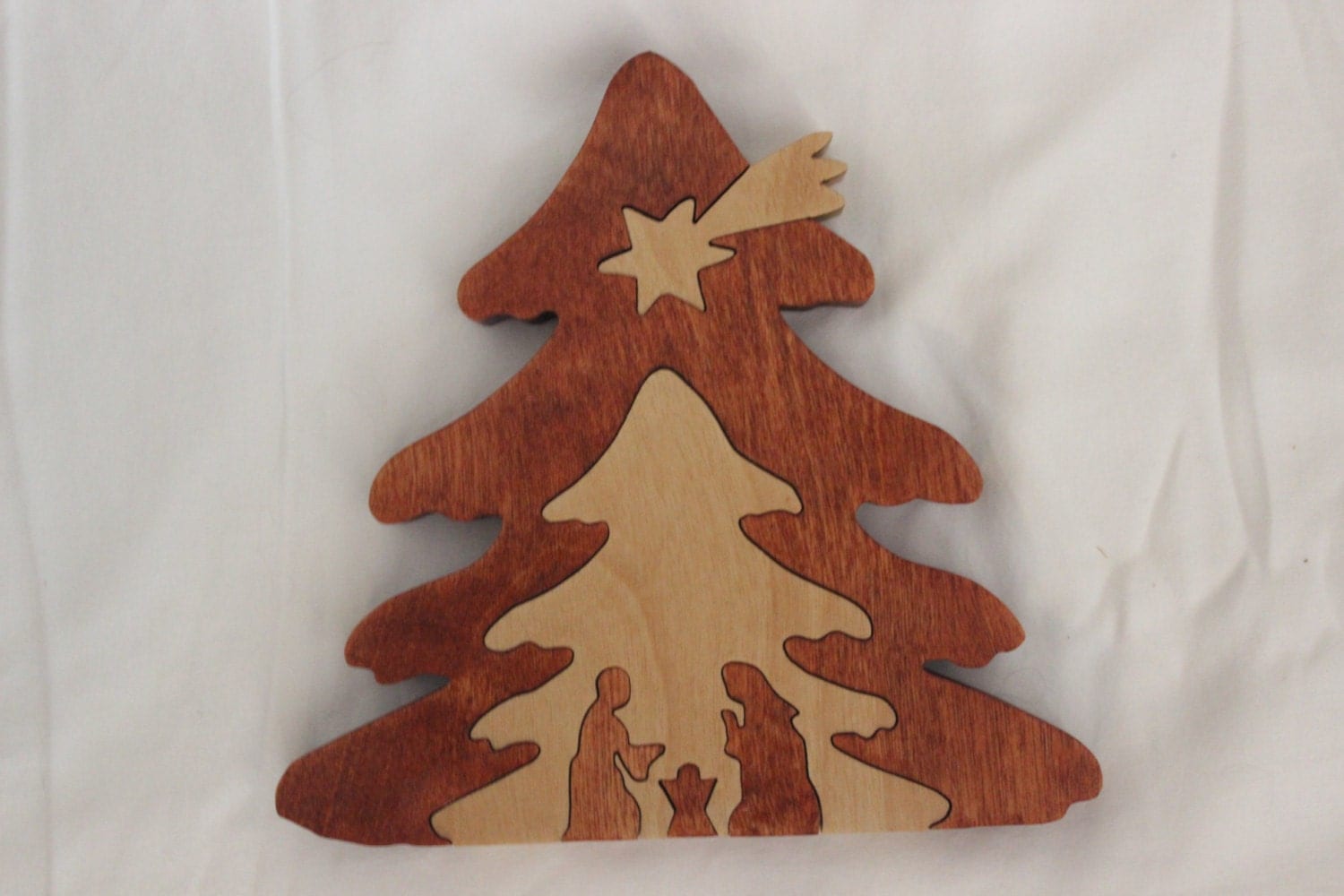 hand made wood nativity christmas tree puzzle by jjelswoodwork hand made wood nativity christmas tree puzzle by jjelswoodwork
