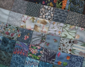 Colourwash graded small modern squared TABLE RUNNER QUILT