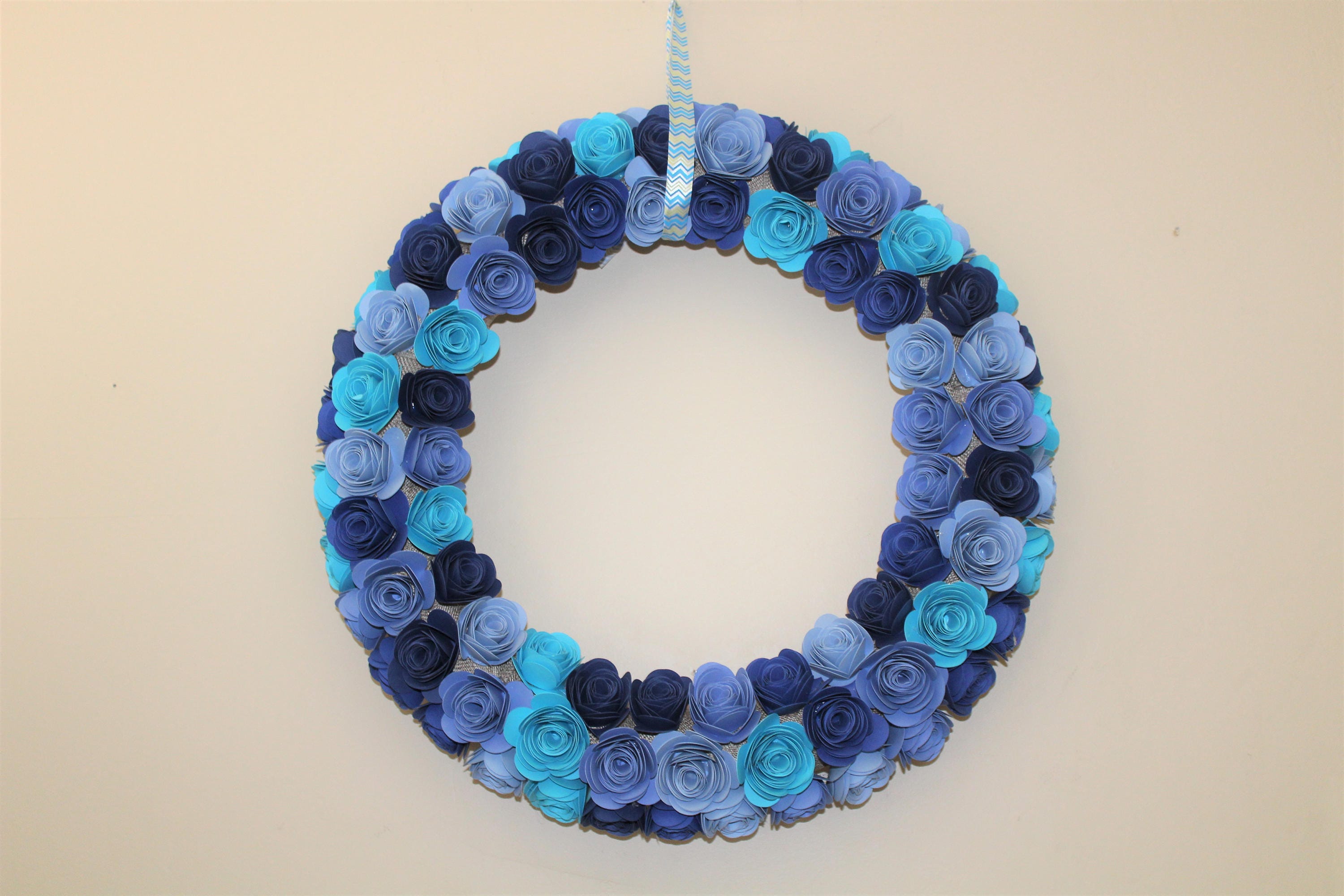 Paper Floral Wreath Paper Wreath Floral Wreath Mother's