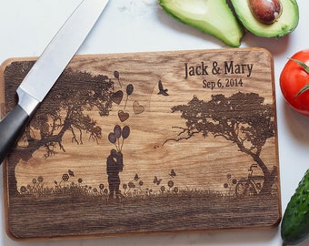 Personalized Cutting Board Wedding Cutting Board, Wedding gift, Custom Cutting Board, Wedding Gift for Couple, Bridal Shower Gift