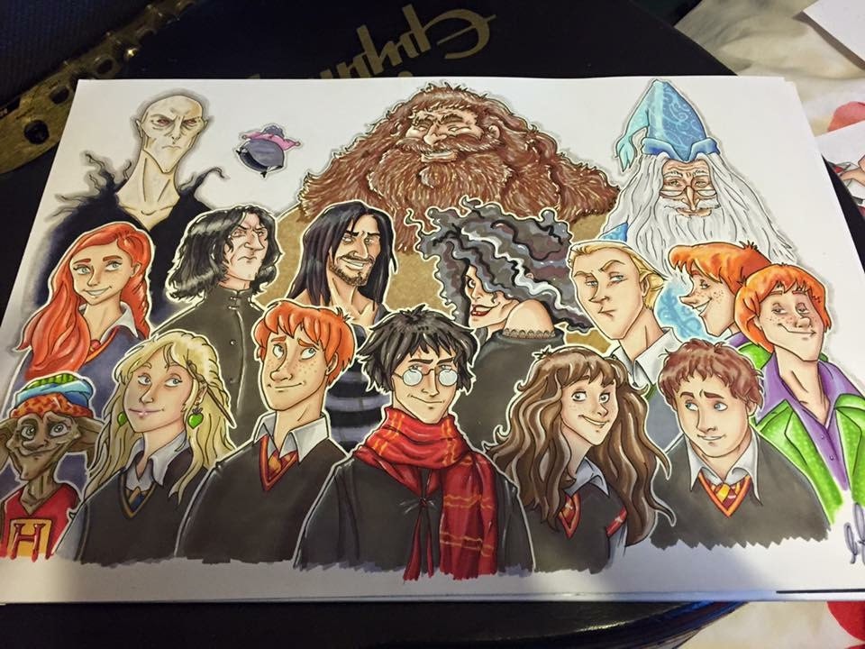 Harry Potter inspired art.
