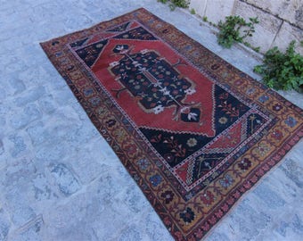 Vintage Kurdish Nomadic Rug, Vintage Turkish Rug Vintage Turkish Rug, Anatolian Rug, Hand Made Rug, Home Decor