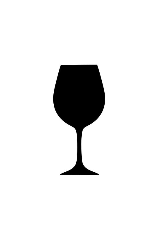 Download Wine glass outline laptop cup decal SVG Digital Download ...