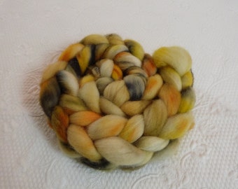 English wool superwash 150 g handcolored Braun Grün Ocher Moosmanderl