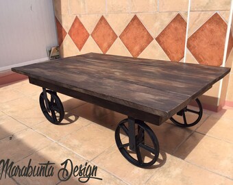 Industrial coffee table