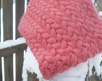 Cowl Hood, Infinity Scarf, Cowl Scarf, Knit Cowl, Knit Scarf SALE, Wool Scarf, Loop Scarf, Tube scarf, Wool Snood, Knit Snood, Chunky Cowl