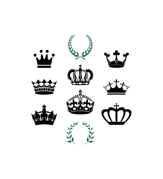Download Crown SVG bundle Princess King Mardi gras Tiara Cut files for