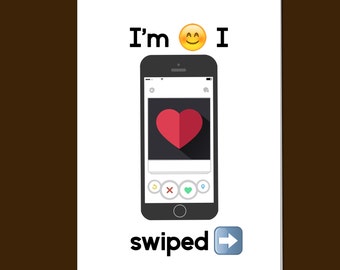 Tinder card | Etsy