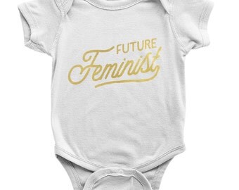 Future Feminist Onesie | Organic Baby Clothes | Girl Power Shirt | Kids Feminist Shirt | Tiny Feminist | Kids Feminism Shirt | Girl Onesie