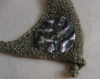 festive Halschmuck of pure silk and Pearl
