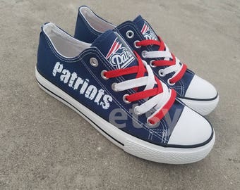 New England Patriots shoes Patriots sneakers Patriots tennis shoes Holiday gifts Custom shoes