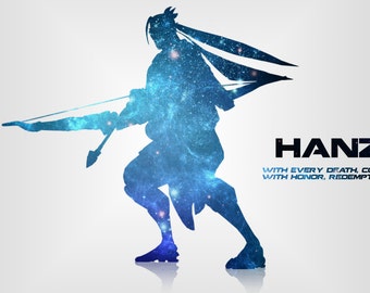 Hanzo Shimada Print - blue space
