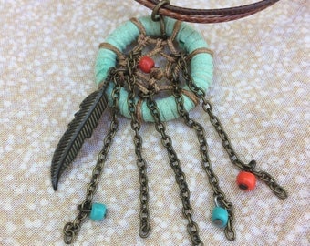 Dream catcher necklace