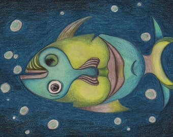 Pencil illustration of four color meaning