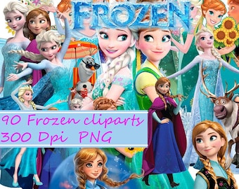 Frozen Clipart - Digital 300 DPI PNG Images,frozen ,disney frozen,elsa and anna,frozen png,frozen clipart,clipart,png,elsa frozen,