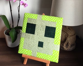 Minecraft Inspired Patchwork Wall Art - Slime