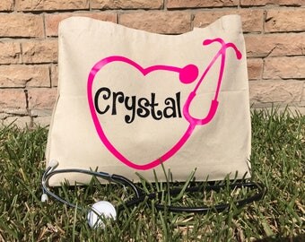 Tote Bag, Bridesmaid Tote, Bridesmaid Gift, Nurse Gift , Personalized Tote, Nurse Appreciation, Bride To Be Tote, Nurse Bag