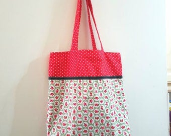 Handmade Large Tote Shopping Bag Reversible Womens Gift