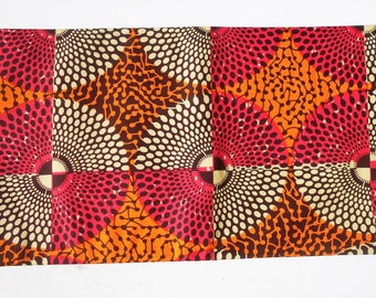 Multi colored Nsubura Ankara fabric, Nsubura fabric, Disc fabric, Circle fabric, Anakara Print, African Print fabric, Dashiki fabric, kente