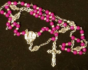 Hot pink Rosary