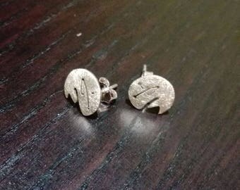 925 sterling silver earrings extravagant, abstract