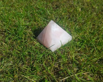 Rose Quartz Crystal Pyramid