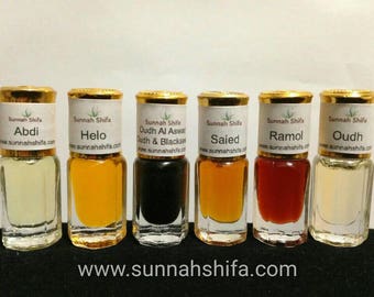 Attar // Oil-based perfumes // Perfumed Oils // Middle Eastern perfume // Oudh // Arabic Perfume // Ramadan gift // Eid gift // Islamic gift