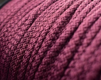 Marron au Crochet corde épaisse, corde de 6mm au crochet, gros fil, corde de polyester, cordon en macramé, cordon tressé, tricot, laine, crochet, crochet cordon