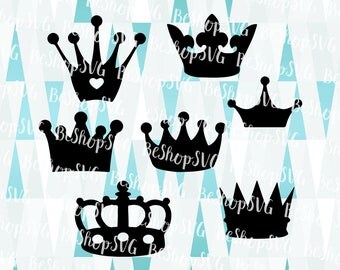 Crown SVG, Crown bundle SVG, Queen SVG, King Svg, Tiara Svg, Majesty Svg, Royalty Svg, Instant download, Eps - Dxf - Png - Svg