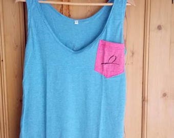 Flamoush beachwear screenprinted Tank Top, women tank top, summer top