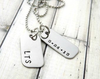 personalized necklace-mens necklace-boys necklace-dog tag necklace-boys personalized necklace-personalized mens jewelry