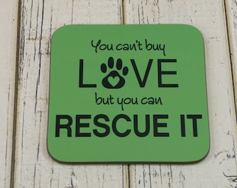 FRIDGE MAGNET You Can't Buy Love But You Can Rescue It - Dog Cat Rescue Adoption Pet Owner