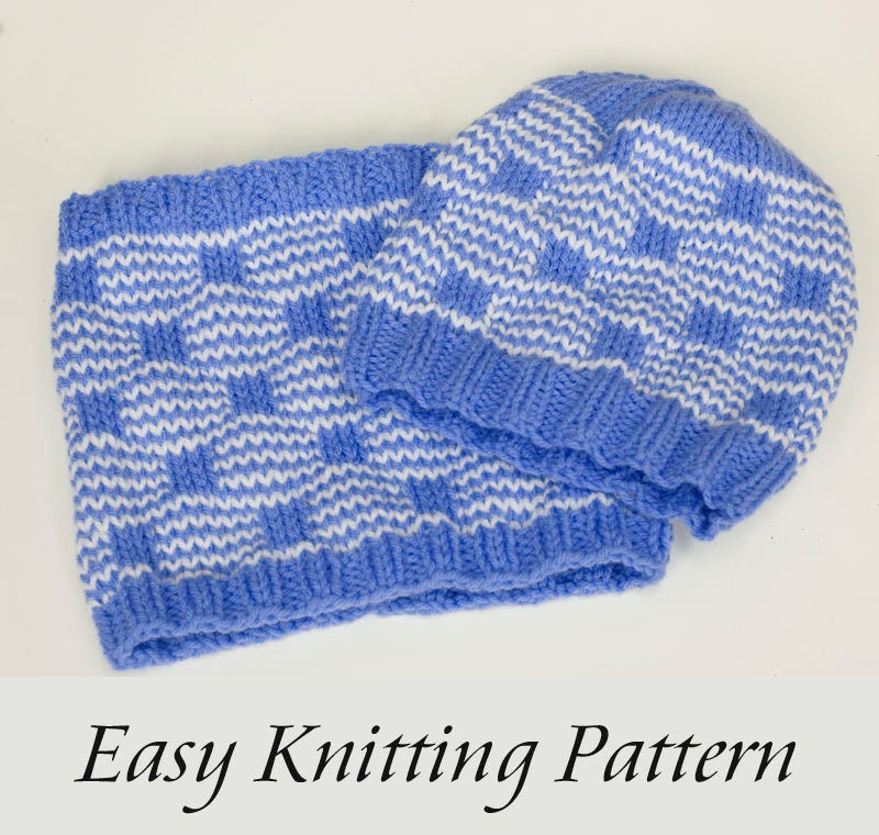 Two Easy Knitting Patterns Mosaic Knitting Cowl Scarf