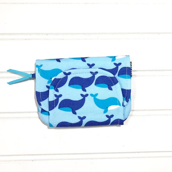 Whale Wallet Boys wallet Blue kids wallet Children's