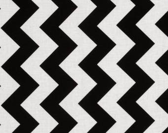 Small Chevron Flannel Fabric by The Yard in Red and White or Black and White Chevron - Fabric 100%Cotton Flannel Fabric By The Yard