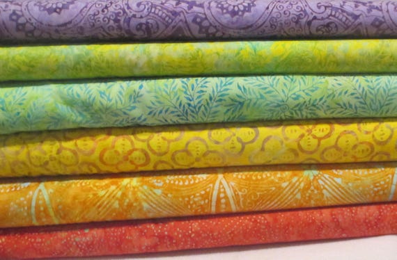 Tahiti Tonga Batik Half Yard Fabric Bundle