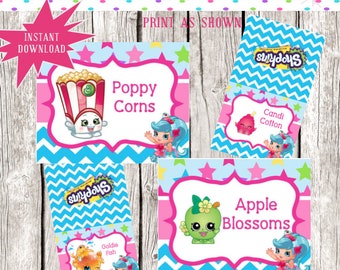 Shopkins labels | Etsy