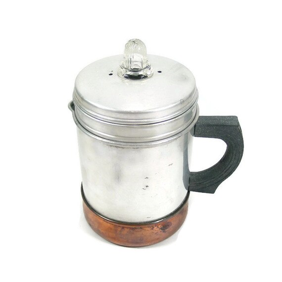 Vintage Stove Top Coffee Pot by Armorware Small Coffee
