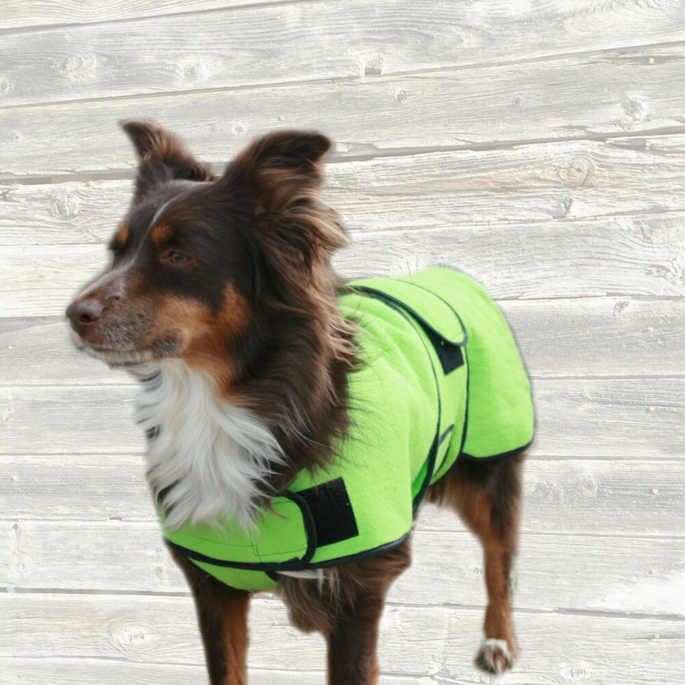 Dog Cool Coat with velcro front closure custom made by madebyde