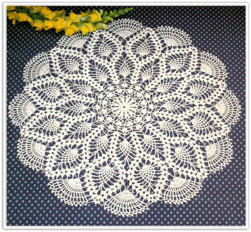 Crochet Pineapple Doily Pattern Pdf 10223016 20 Inch