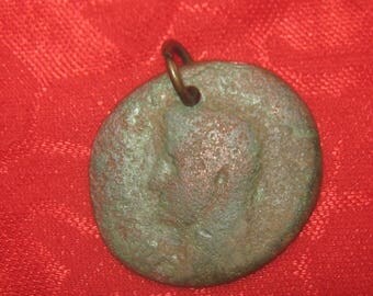 Large 28MM Authentic Ancient Roman Coin Pendant Necklace