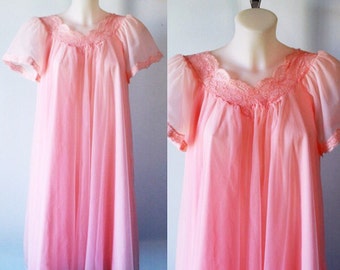 Vintage Nightgown Vintage Lingerie 1970s Nightgown French