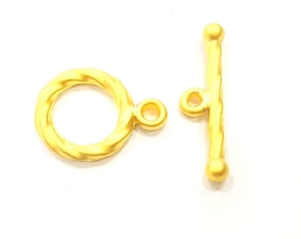 4 sets Gold Plated Toggle Clasp Findings G352