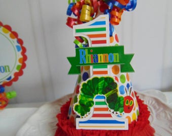 Very Hungry Caterpillar birthday hat 1st birthday party decorations, , Eric Carle