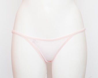 70s panties pink sheer dead stock Vintage